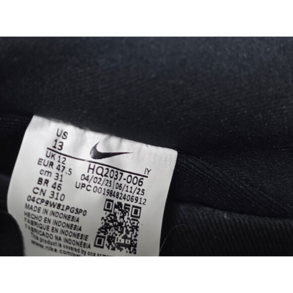 Men\'s Nike Air Force 1 \'07 LV8 Black/Wolf Grey-Black-Black (HQ2037 006) Sz 13 main image 4